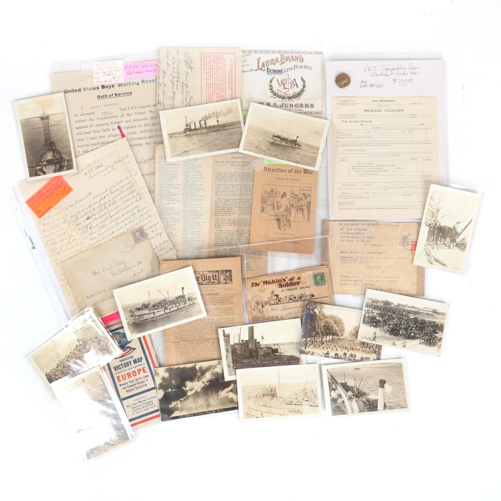 WWI ERA 25 PC. MEMORABILIA: 13