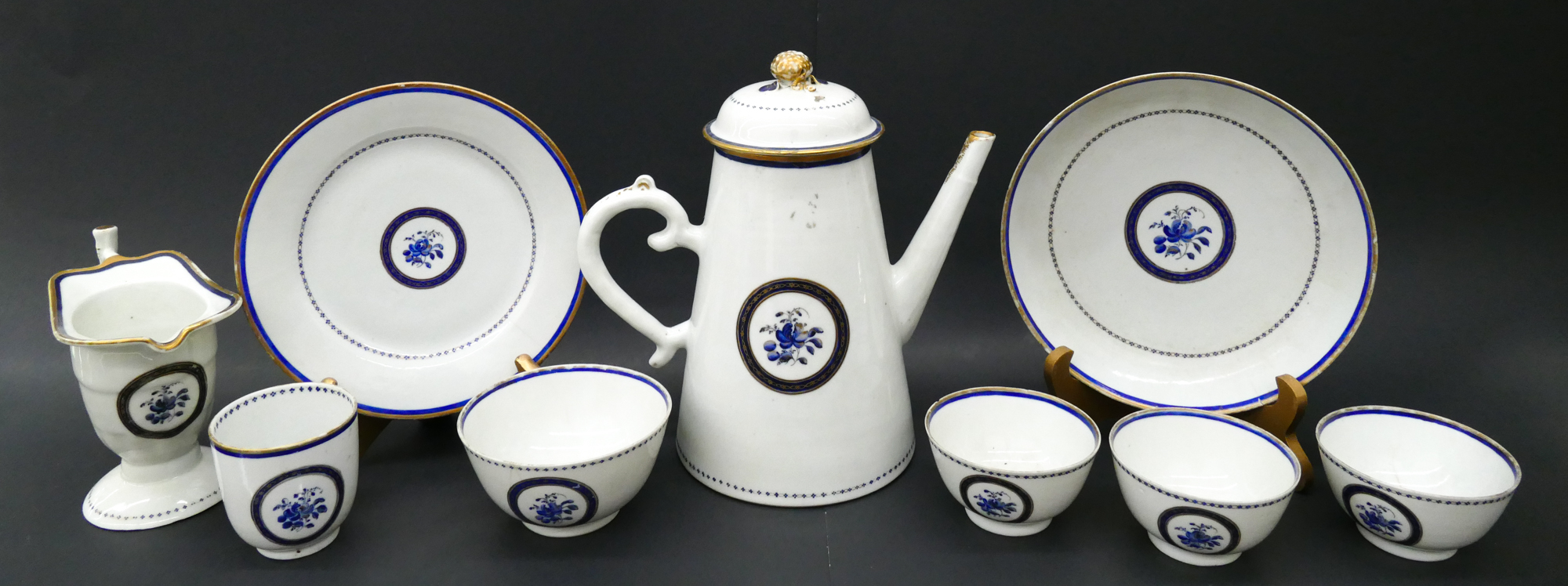 9pc 18th Century Chinese Export Porcelain.