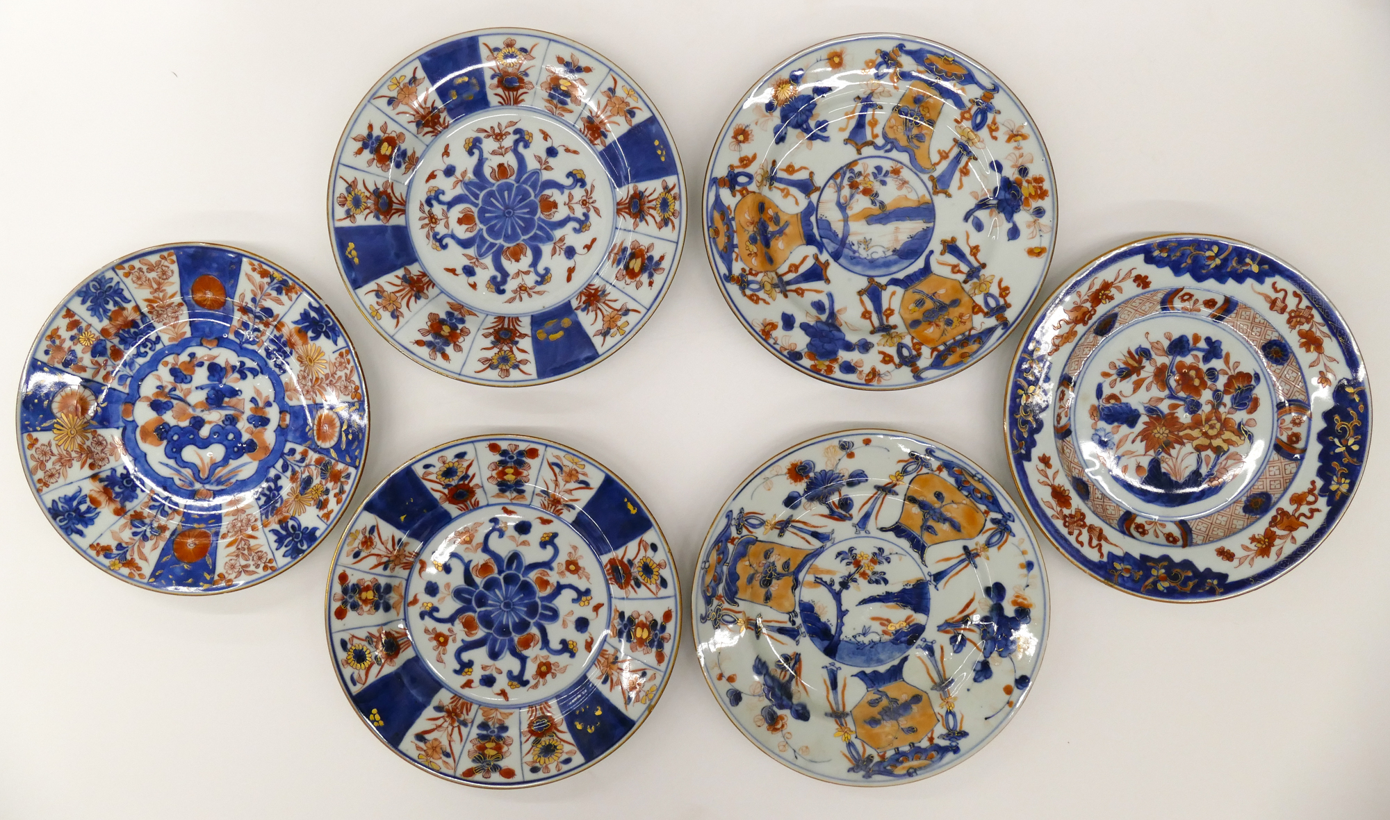 6pc Chinese 18th Century Imari 2d997d