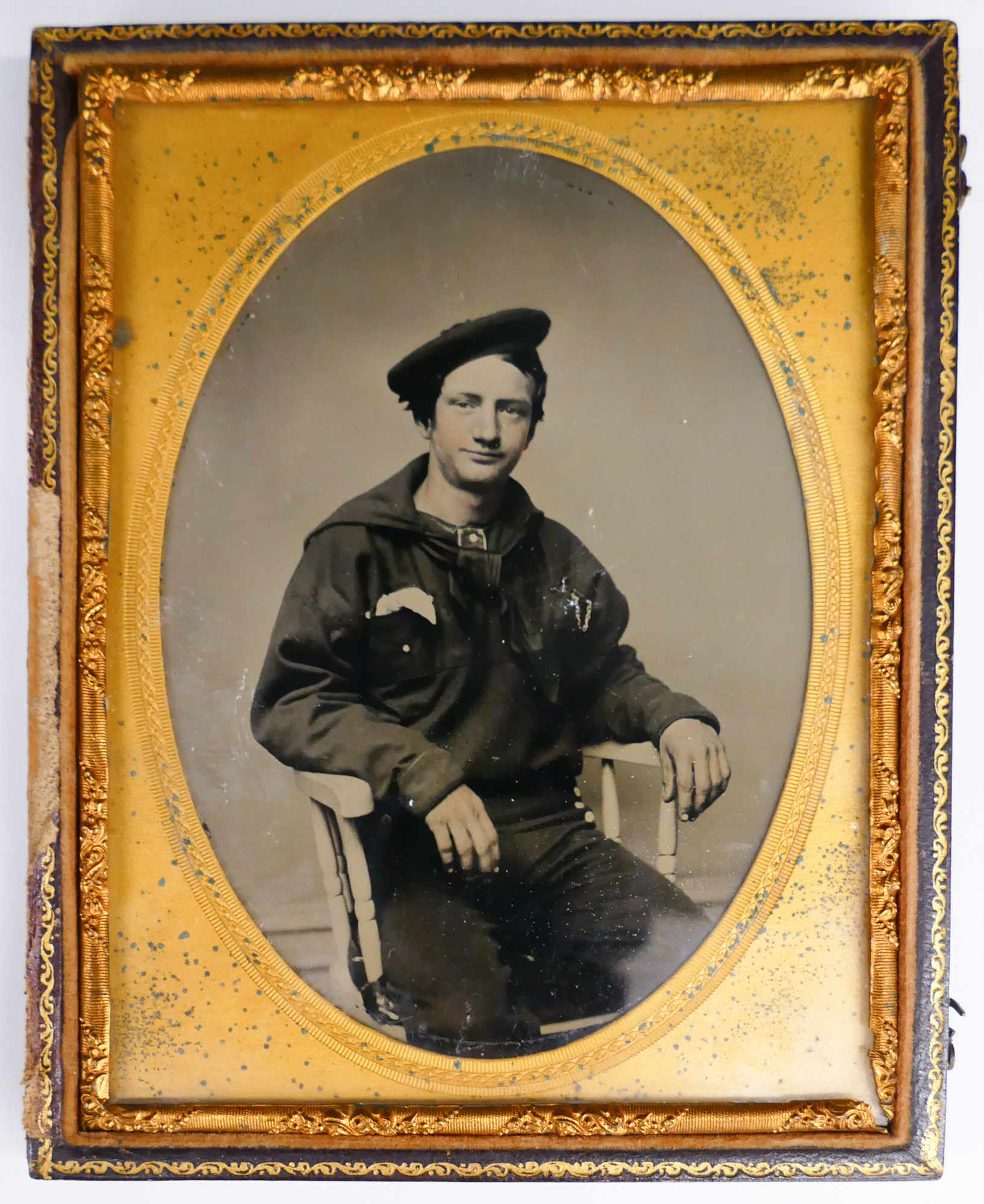 Half Plate Ambrotype of US Navy