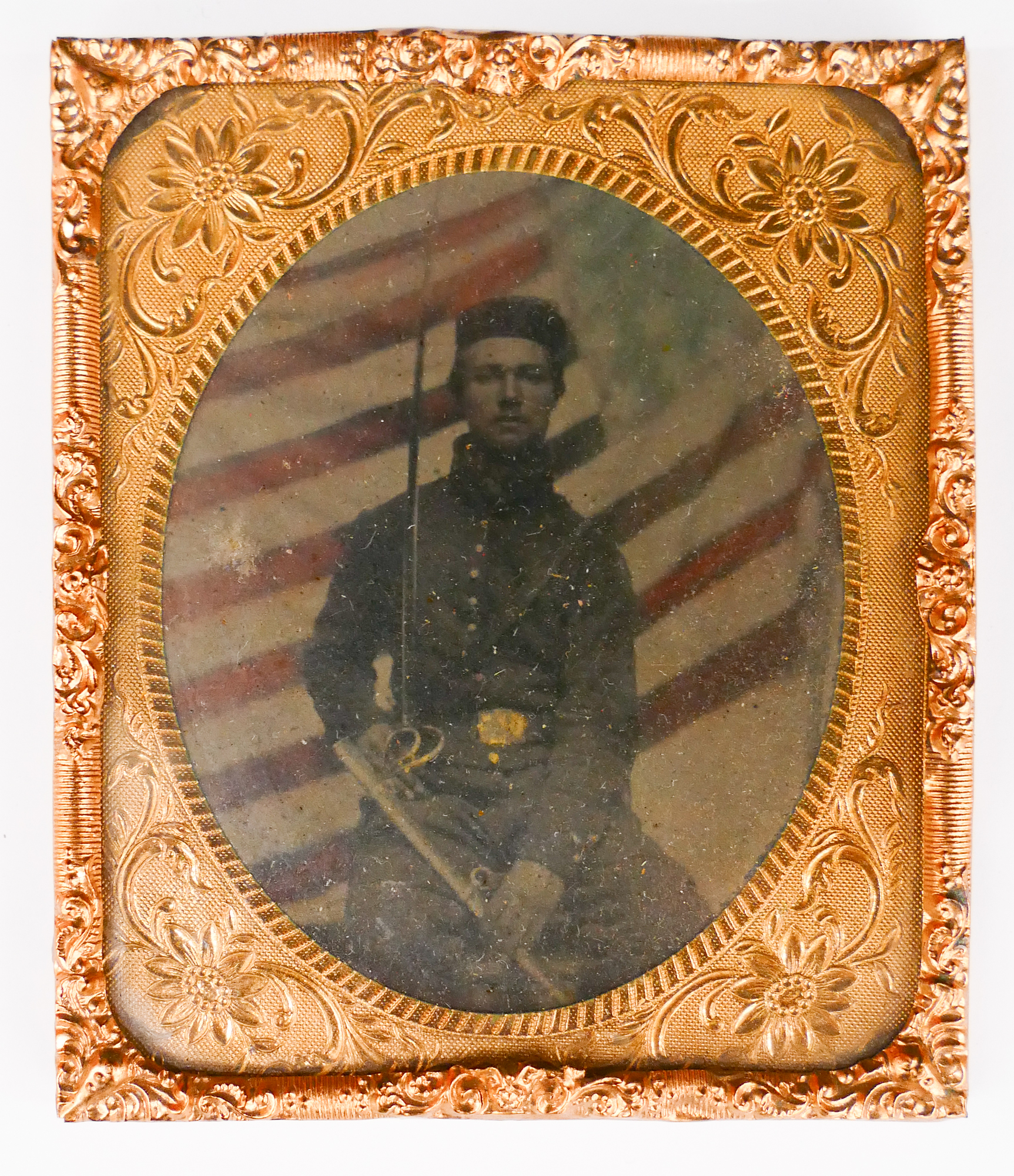 Sixth Plate Tintype US Cavalry 2d9a7b