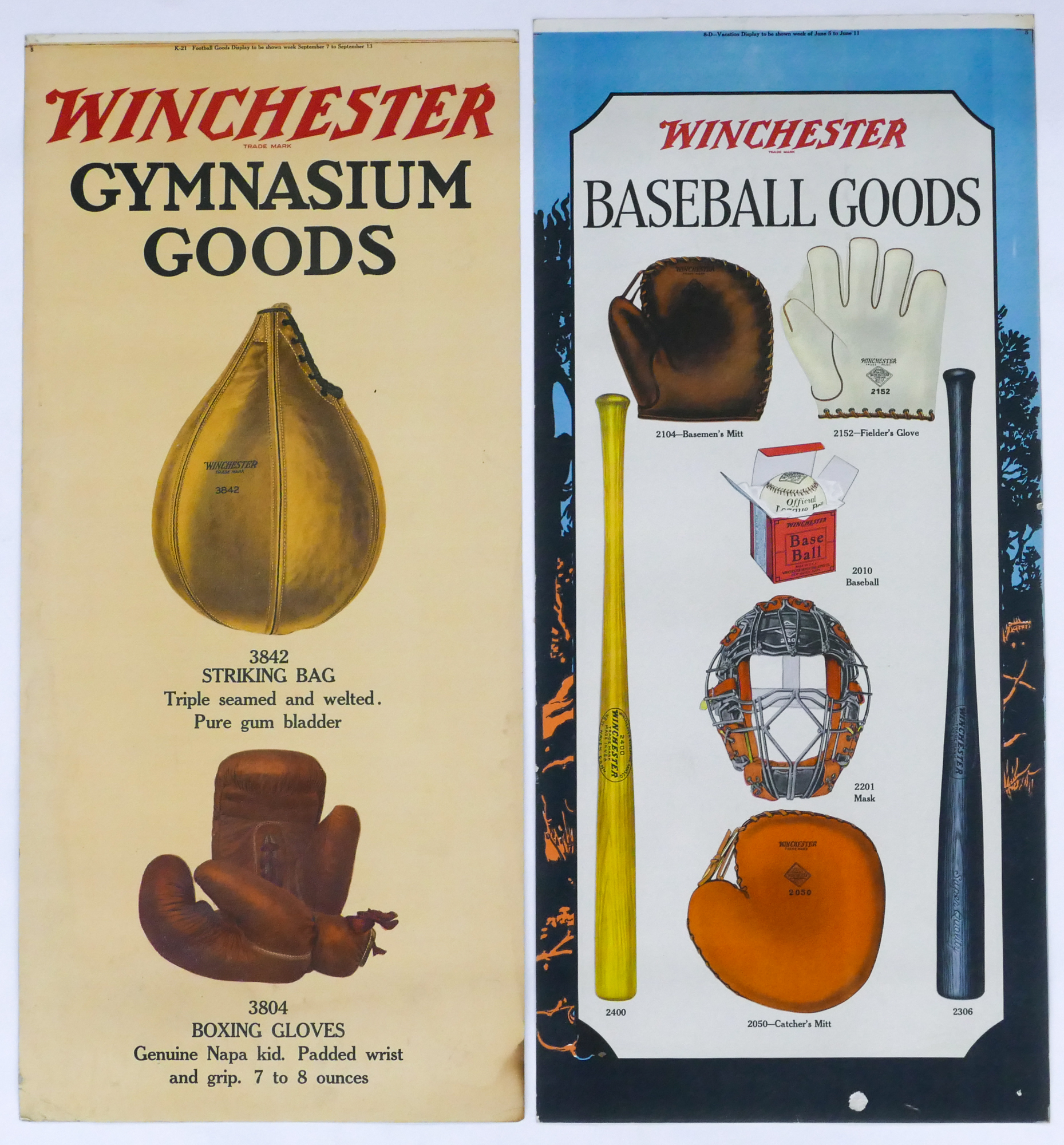 2pc 1920's Winchester Advertising