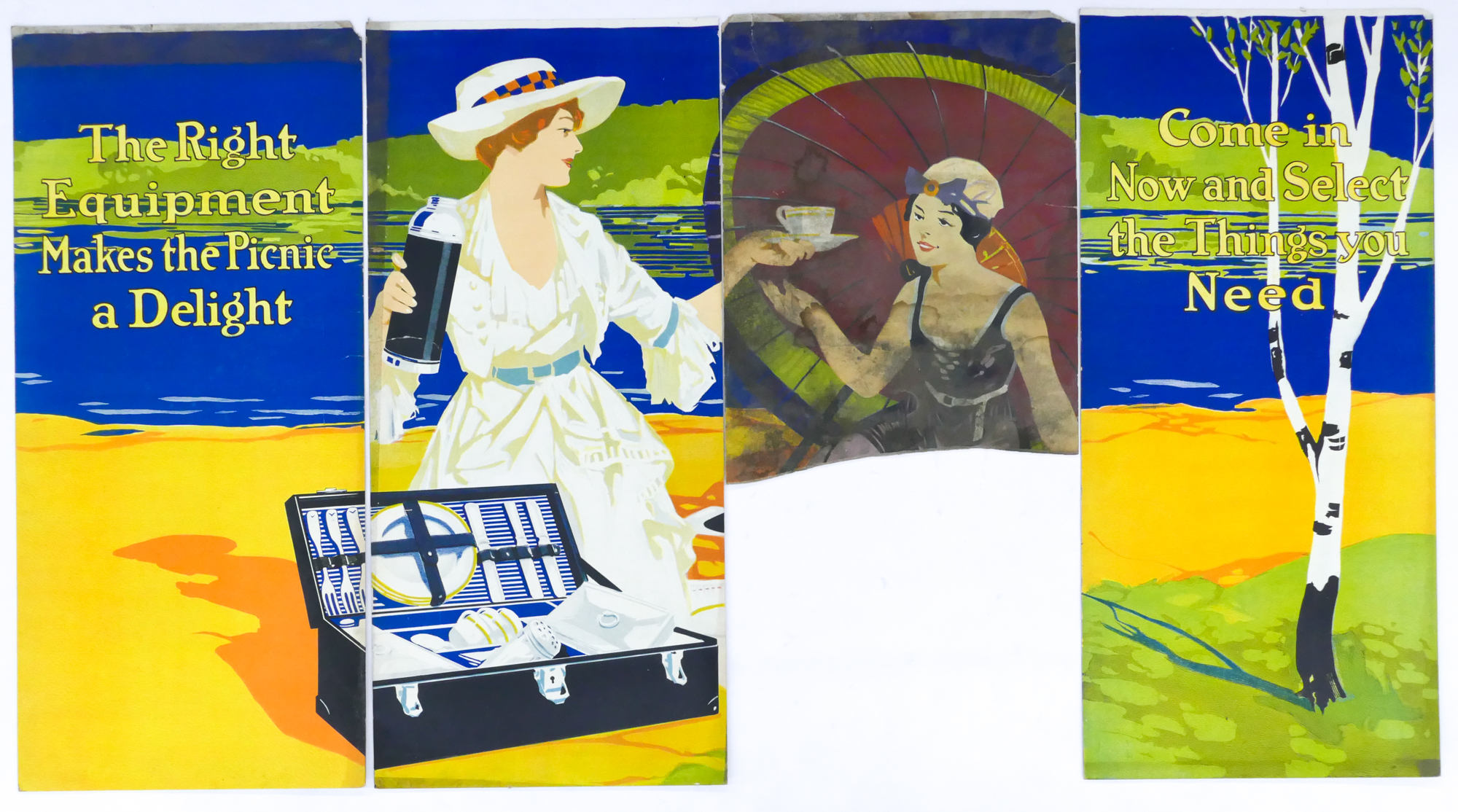 4pc 1920s Winchester Advertising Signs