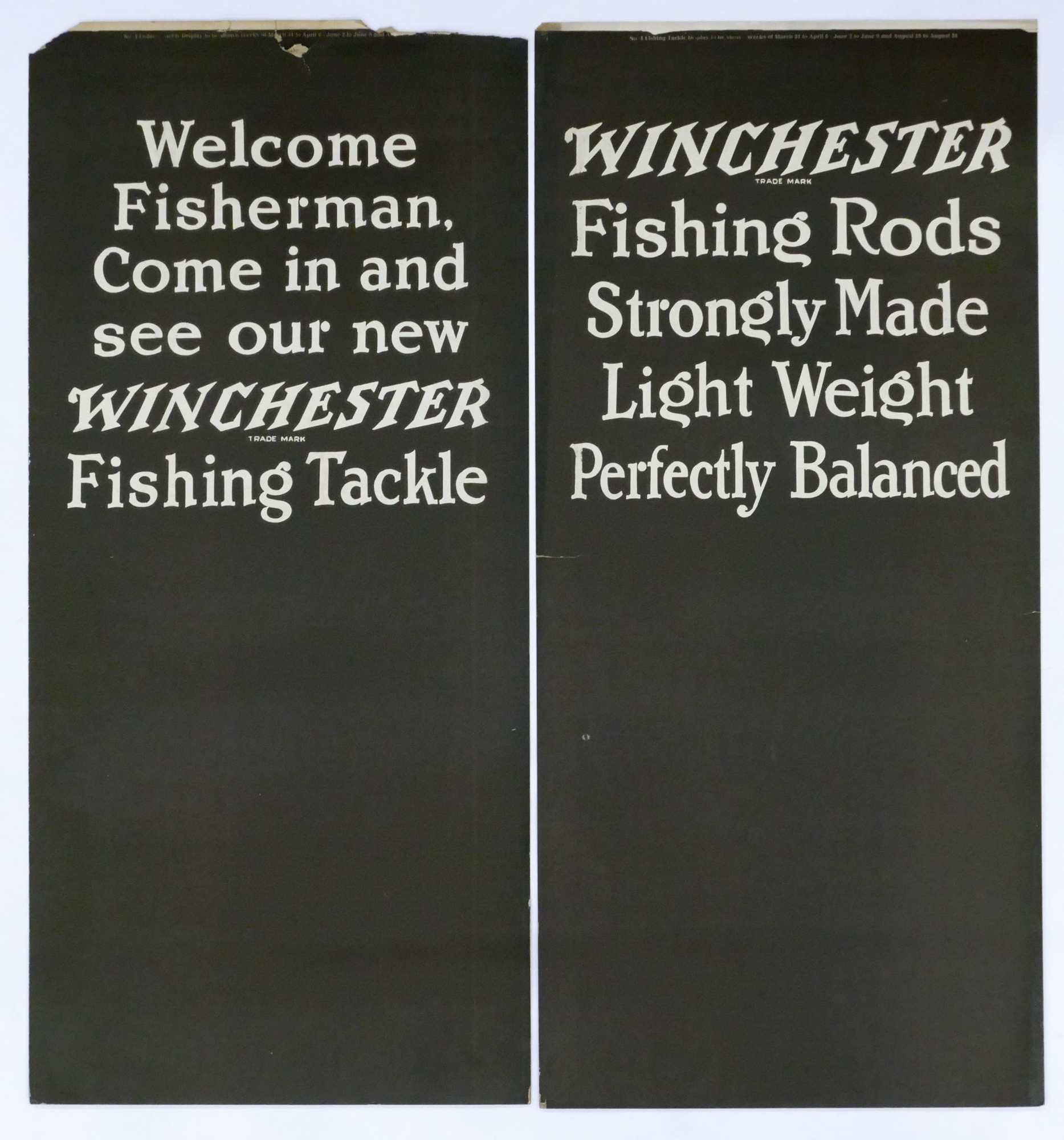 2pc 1920 s Winchester Advertising 2d9b64