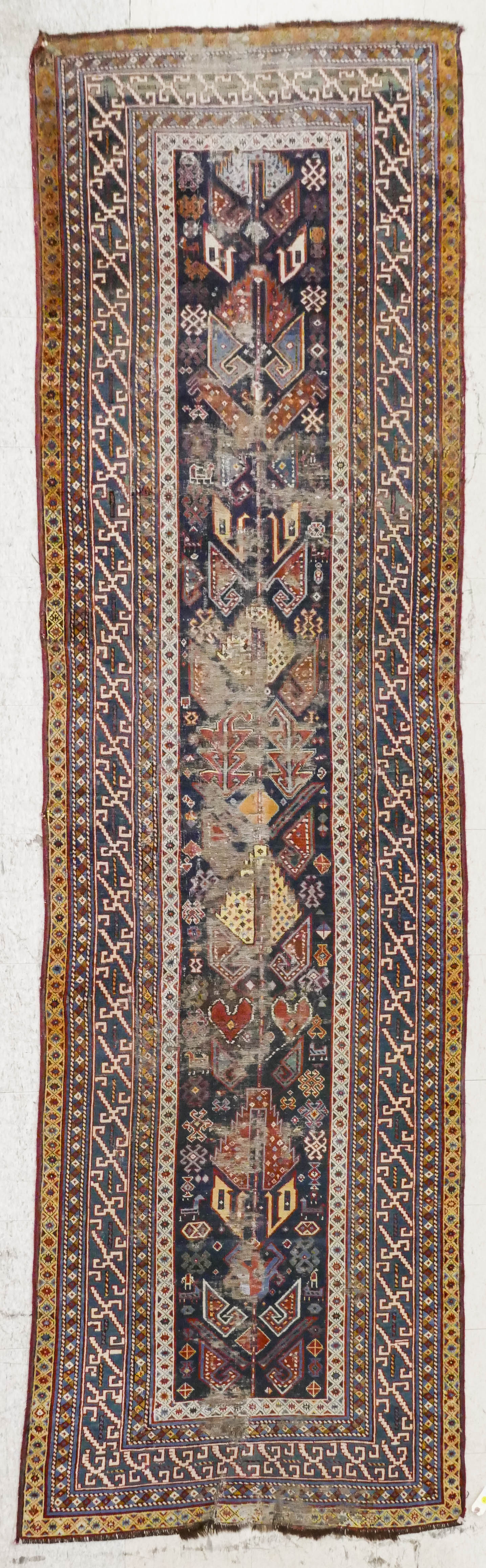 Antique Caucasian Oriental Runner 2d9bb0