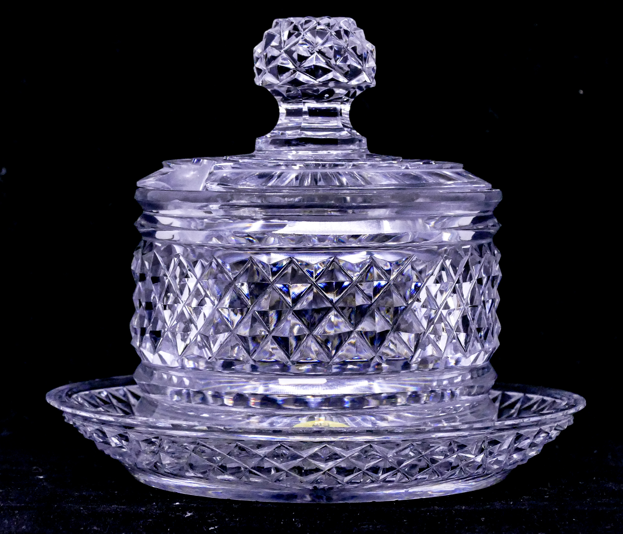 English Georgian Cut Crystal Covered 2d9d8d