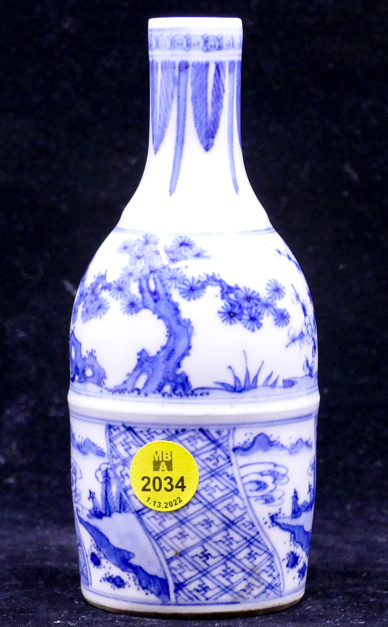 Japanese 18th Century Imari Sake Bottle-