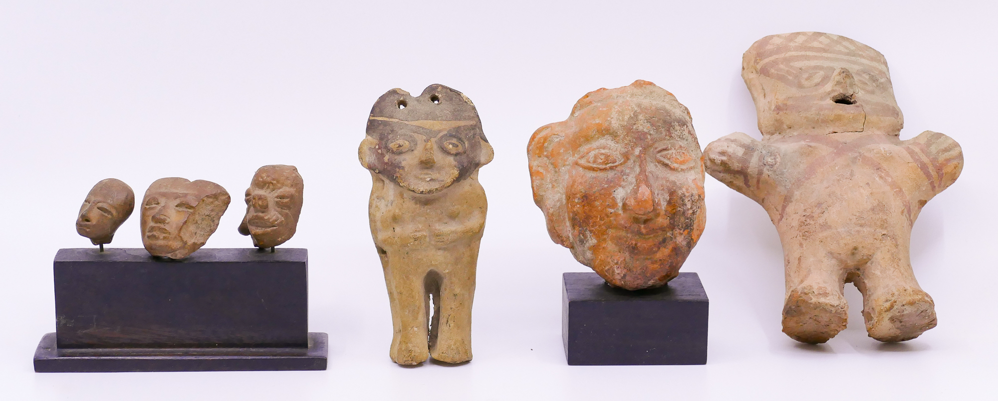 Box 6pc Pre Columbian Pottery Figures