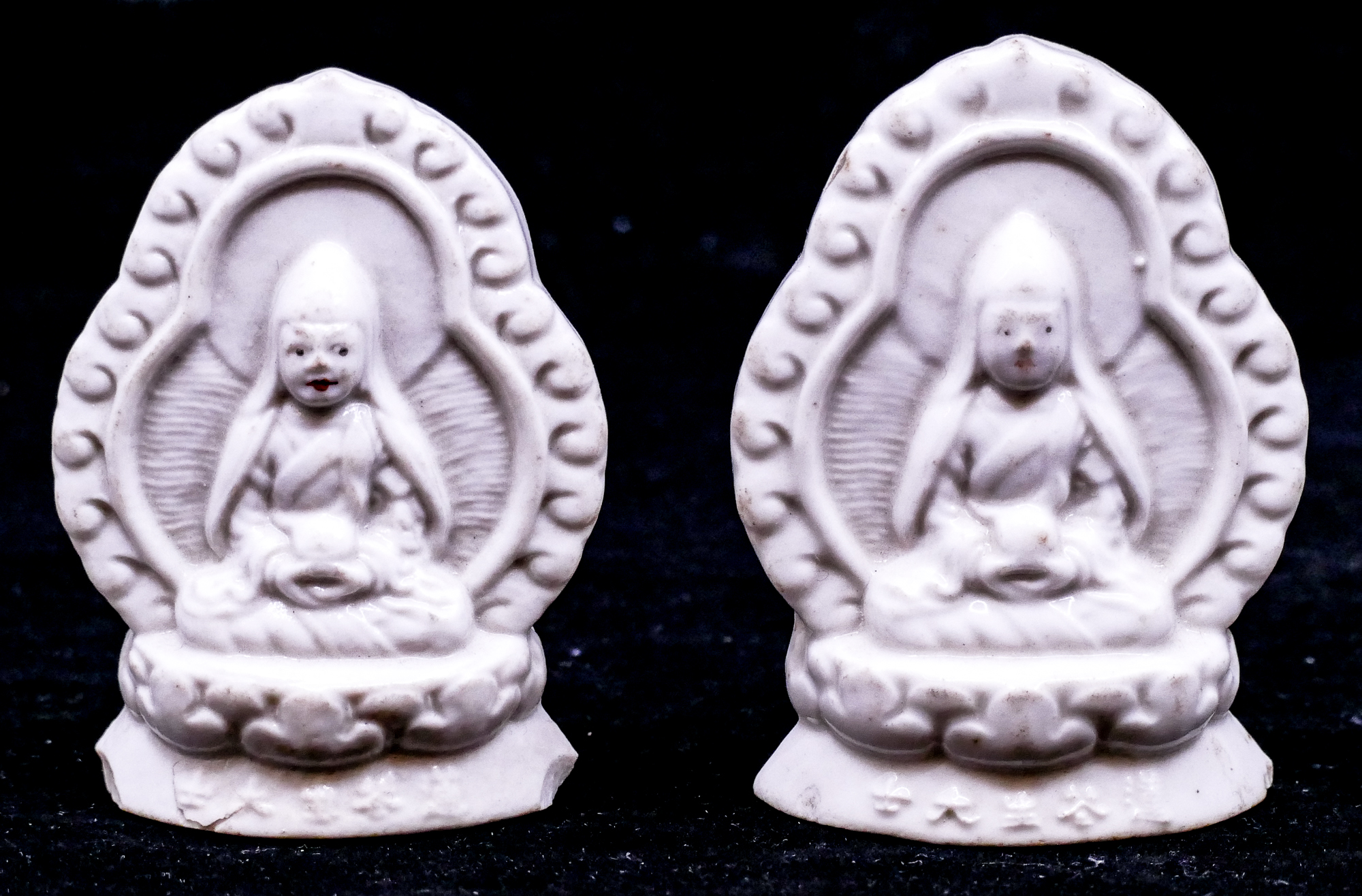 2pc Old Tibetan Blanc de Chine