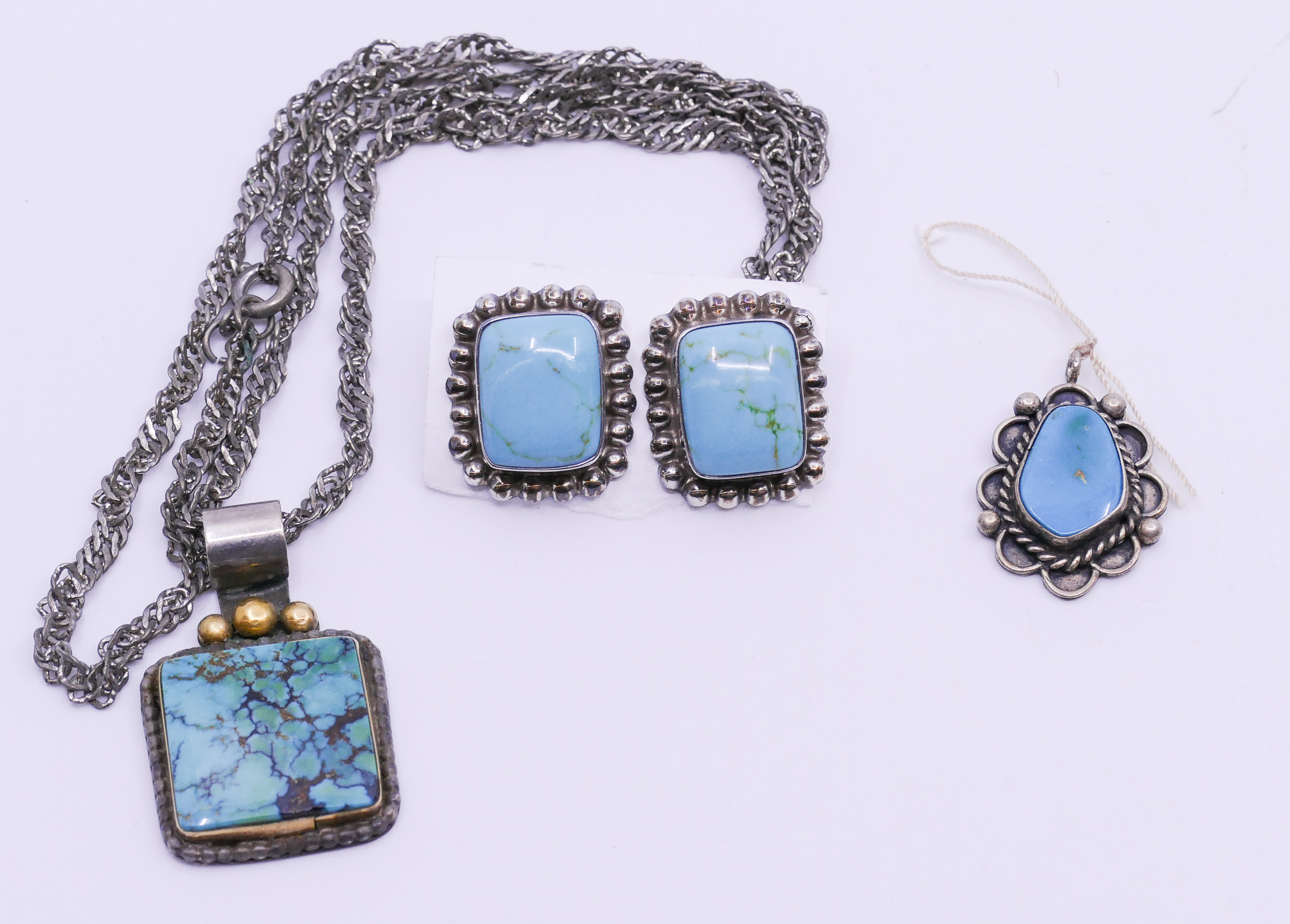 Box Sterling & Turquoise Jewelry