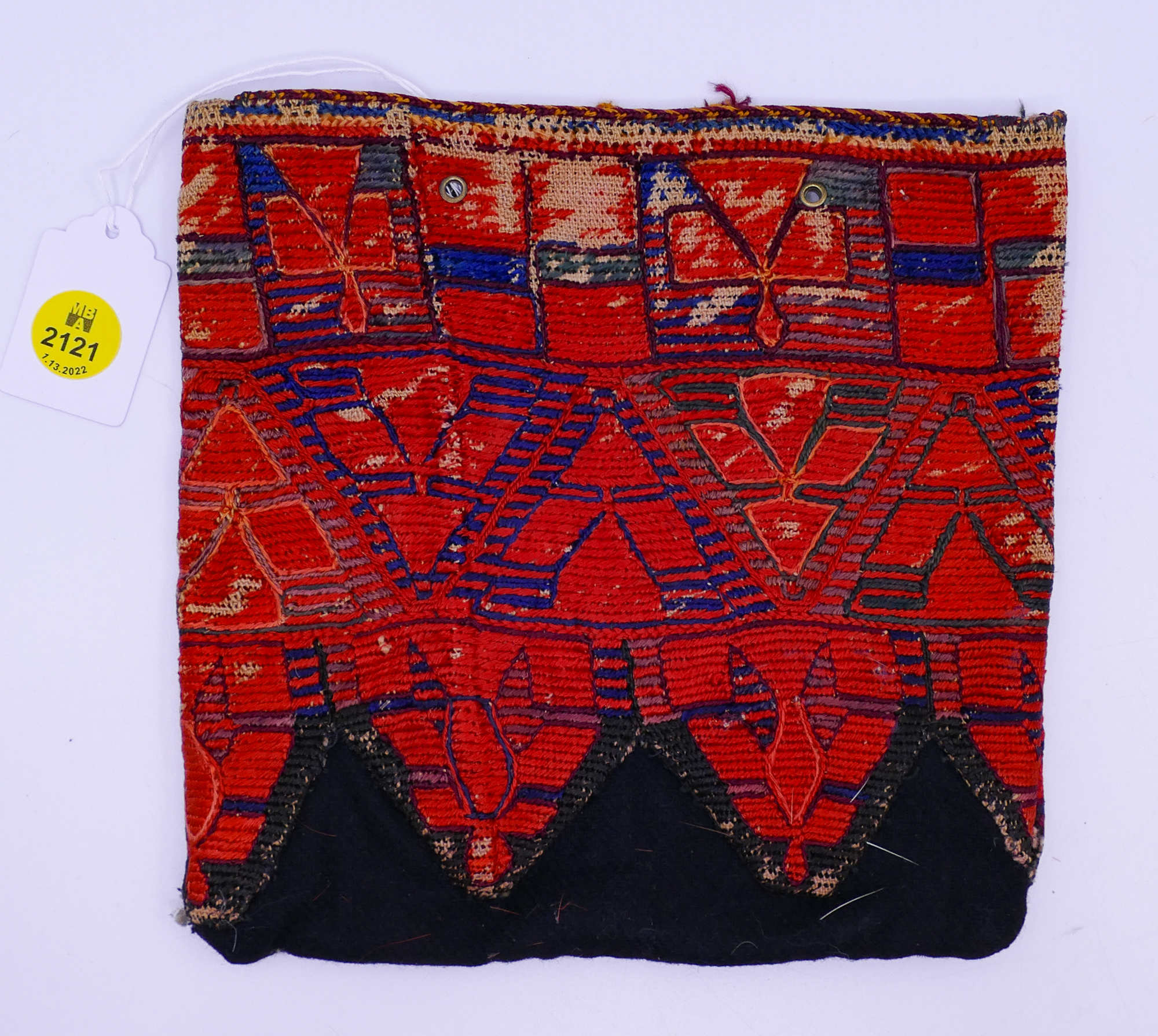 Antique Kashmiri Woven Handbag-