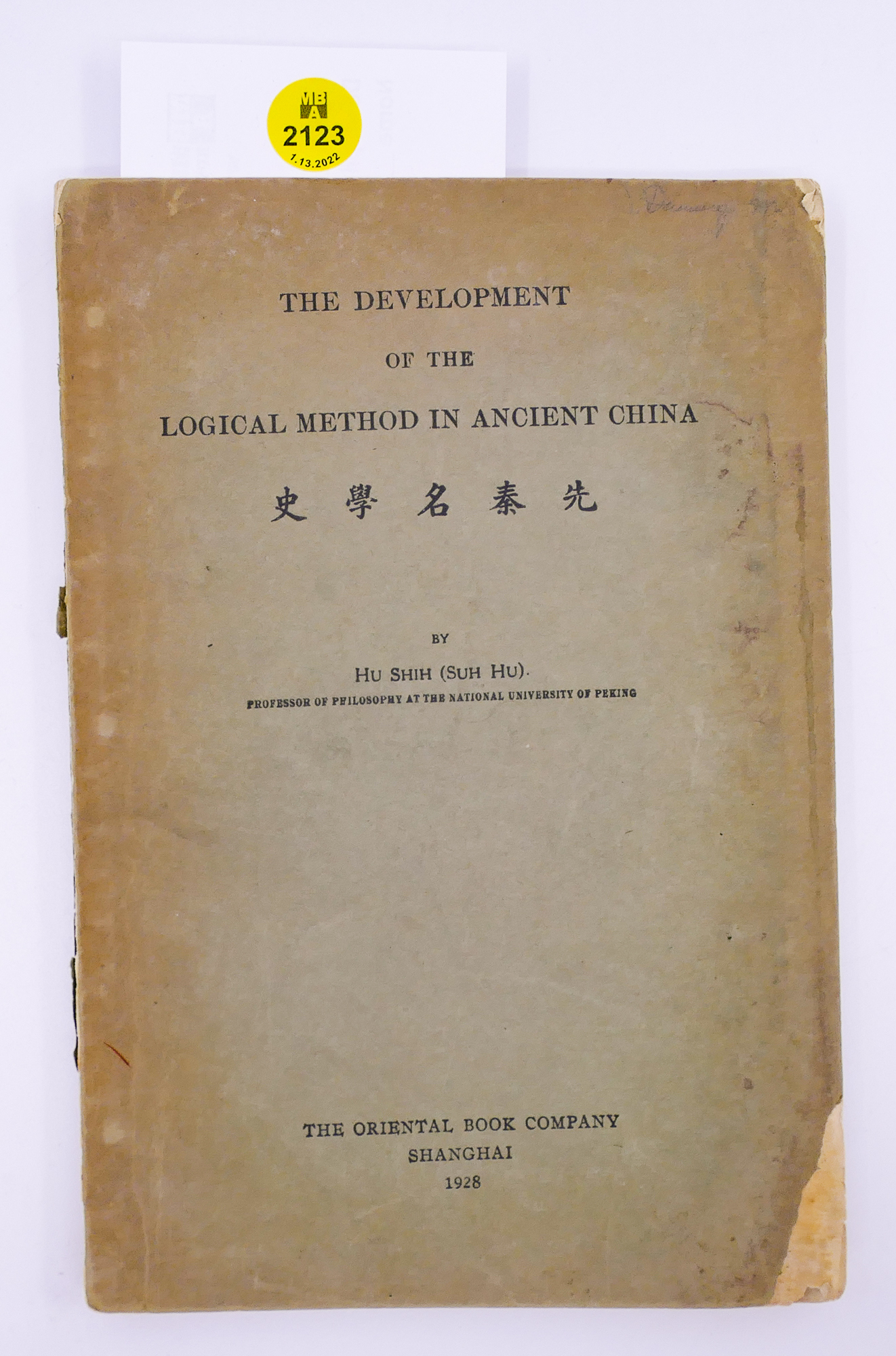 1928 Development of the Logical Method