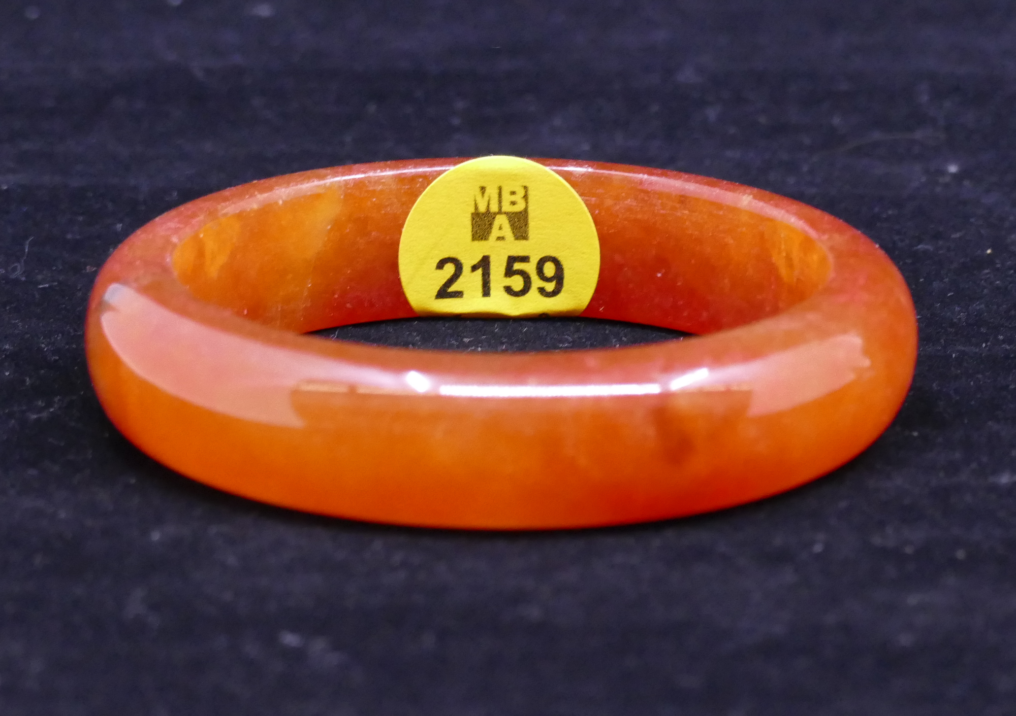 Chinese Carved Carnelian Bangle 2d9e1c
