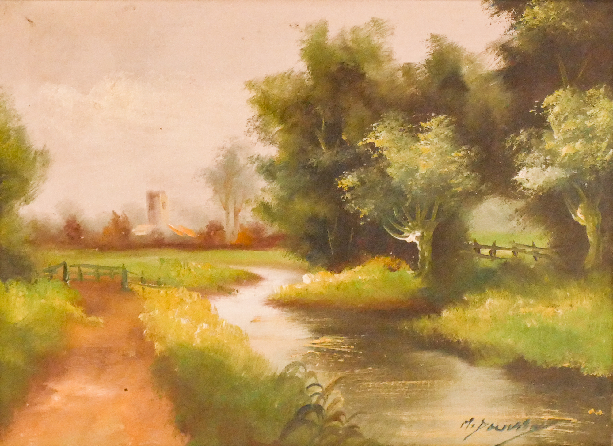 European Landscape with Stream 2d9e56