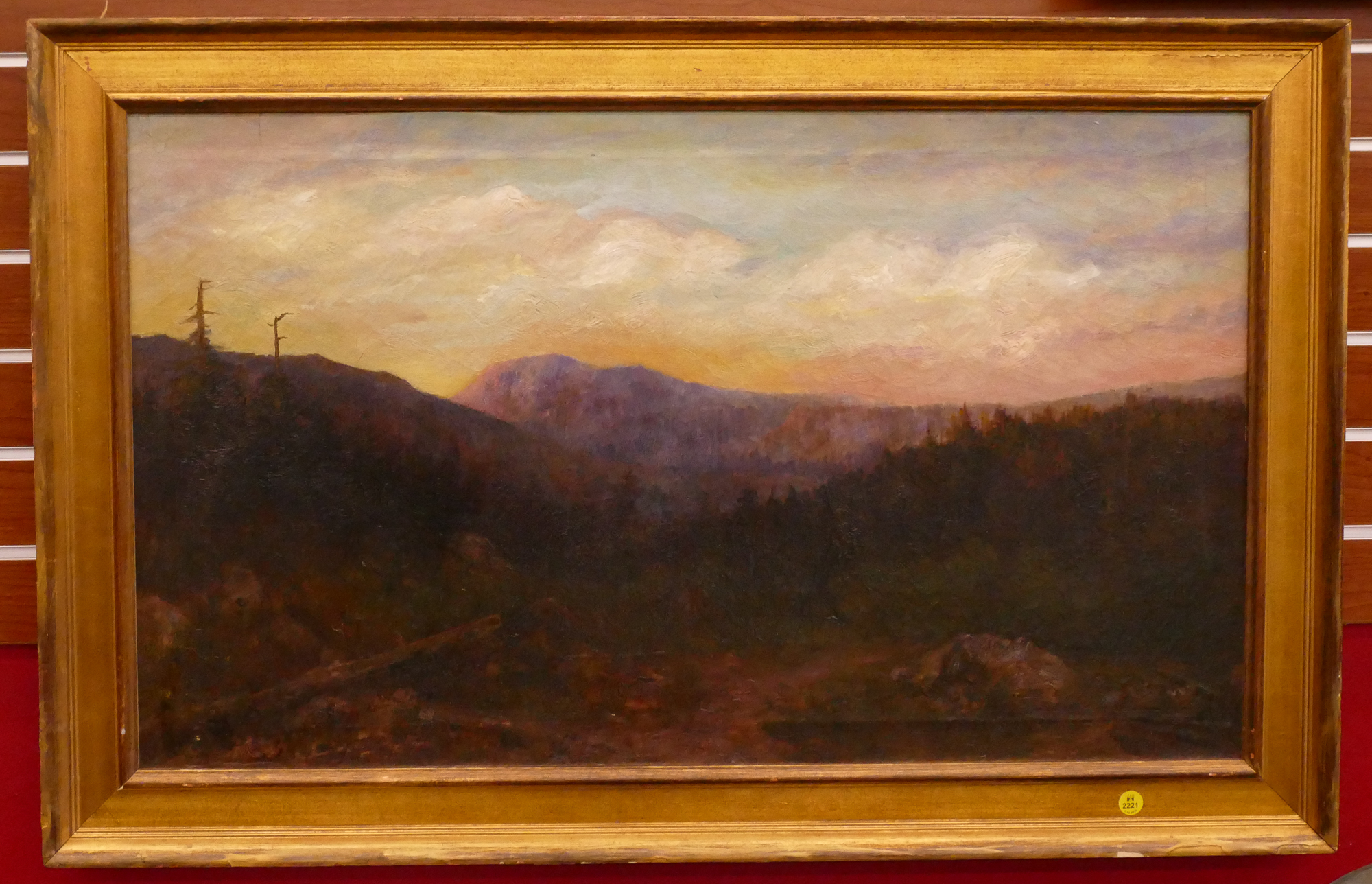Antique Western Landscape Oil Painting 2d9e58