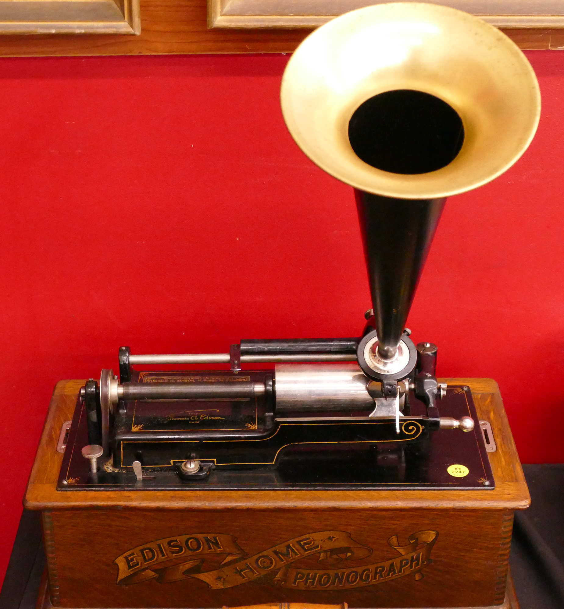Antique Edison Oak Cylinder Player