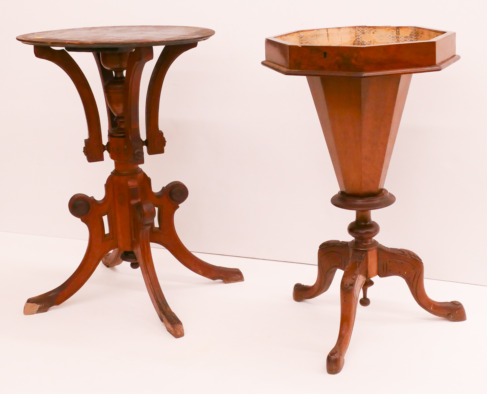 2pc Victorian Table Bases- missing