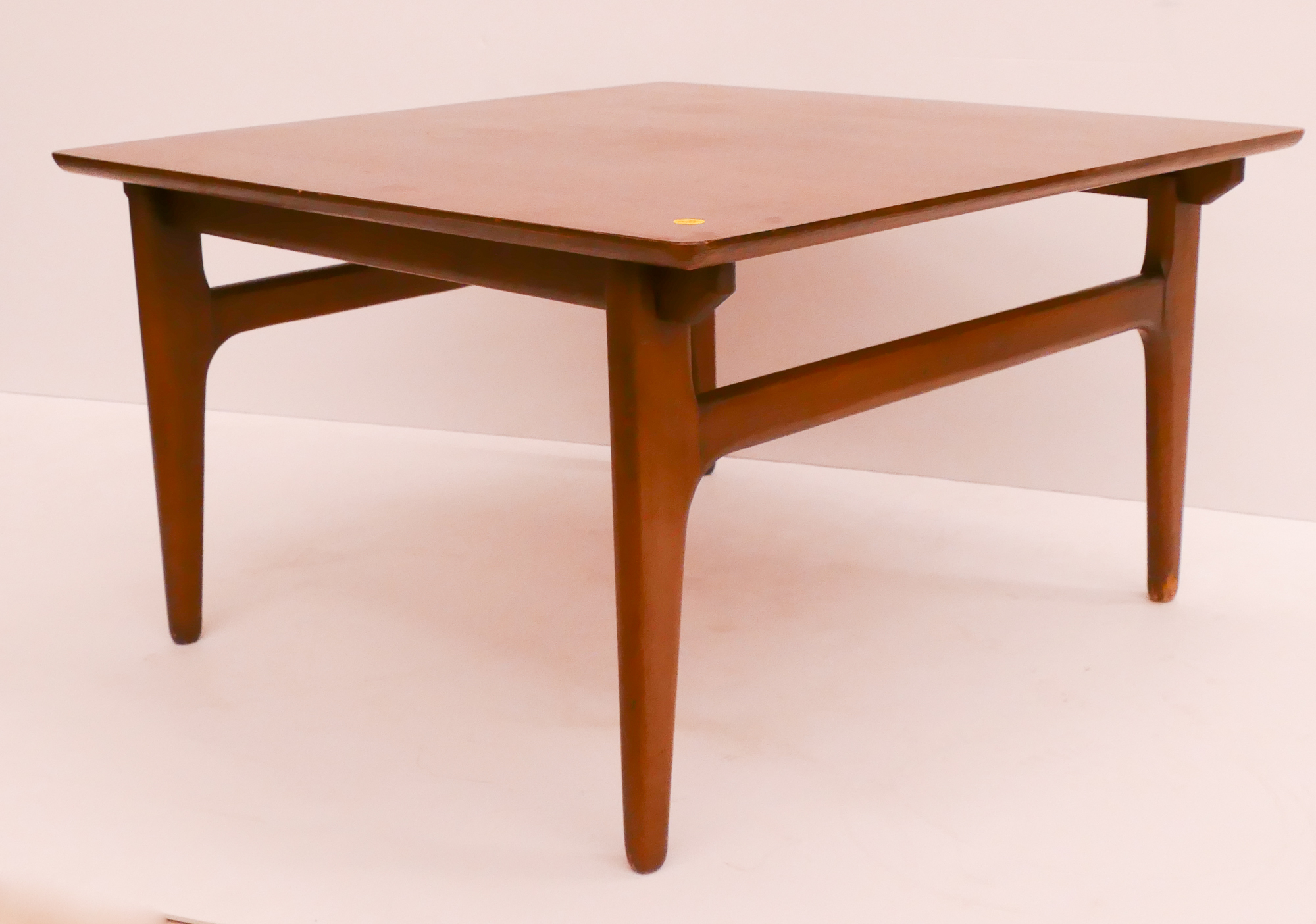 Midcentury Walnut Square End Table  2d9e8f