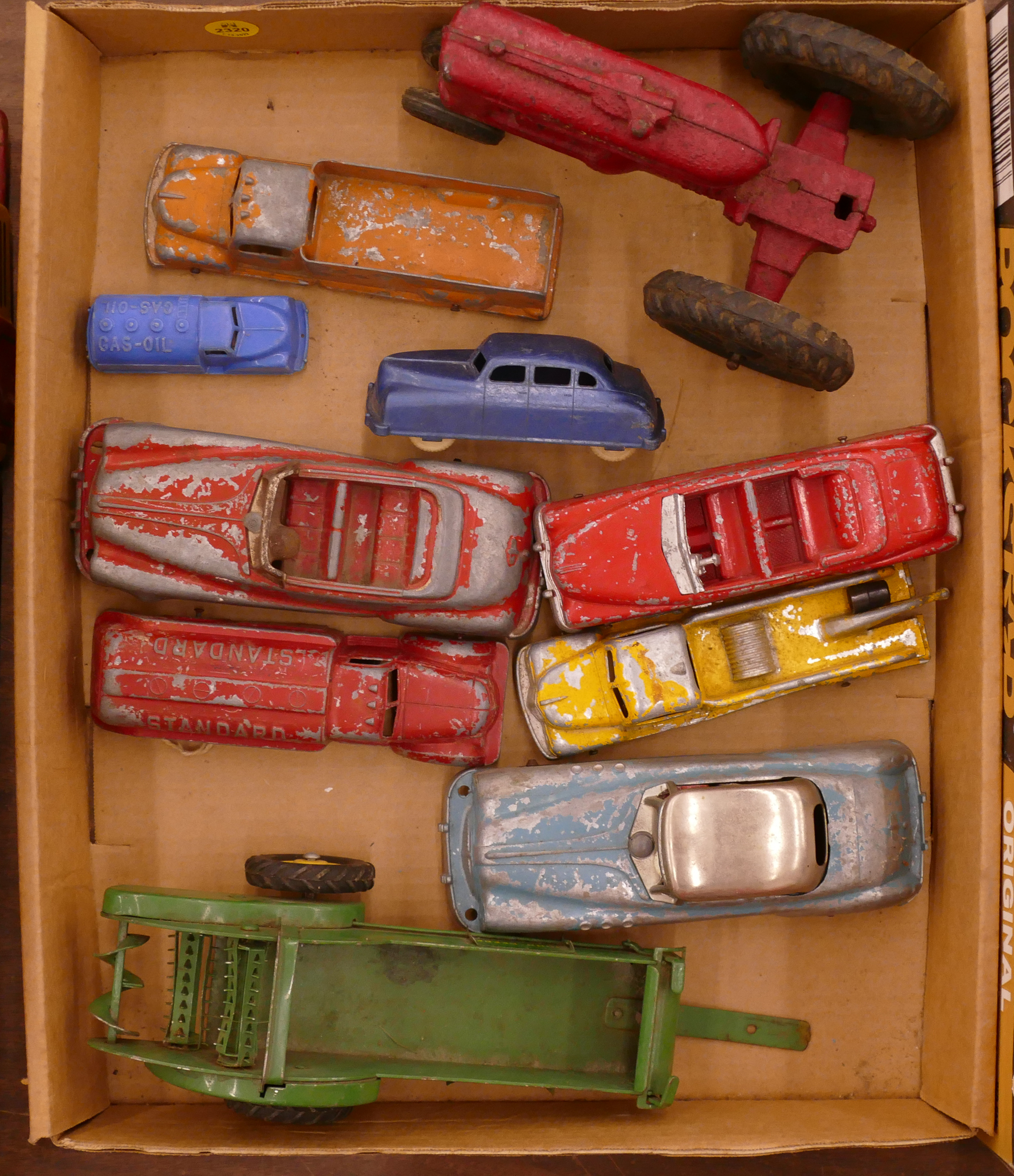 Box Vintage Toy Cars- Hubley Etc