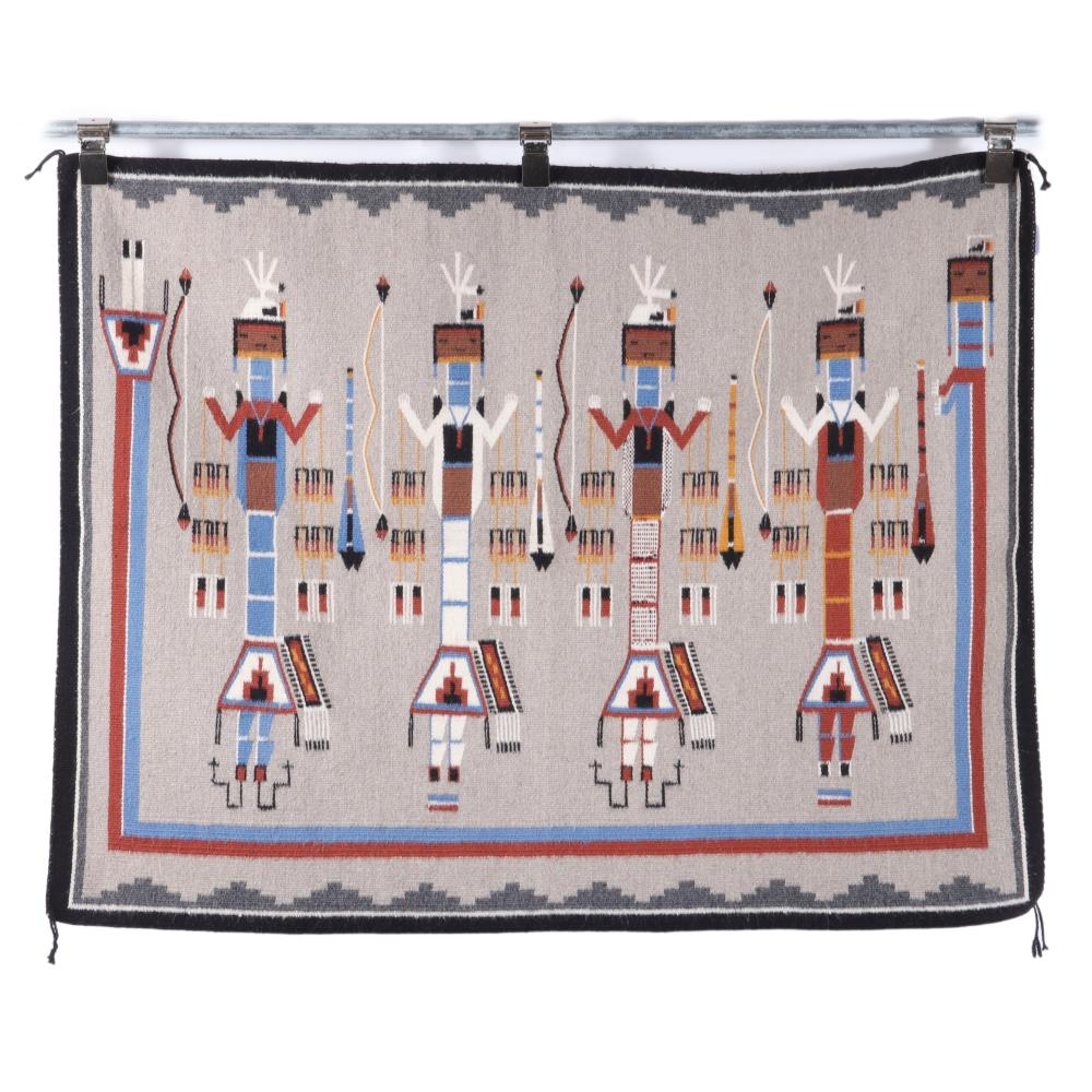 NAVAJO PICTORIAL YEI WEAVING WITH 2d798e