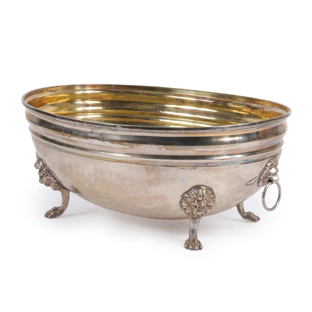 ENGLISH SILVER PLATED CACHE POT 2d7ac0
