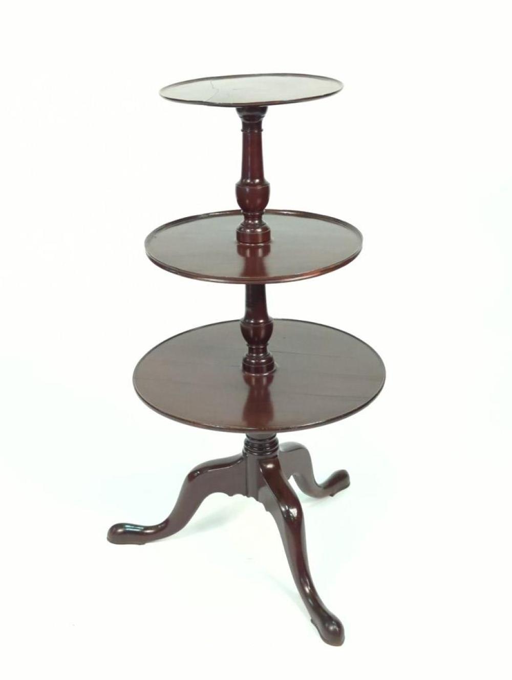 QUEEN ANNE THREE TIER MAHOGANY 2d7b11