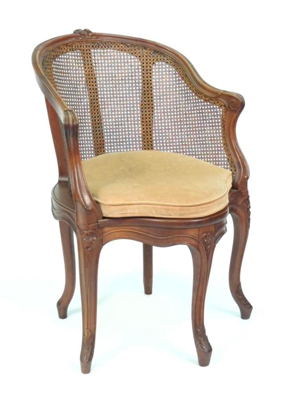 FRENCH LOUIS XV STYLE CANED CORNER