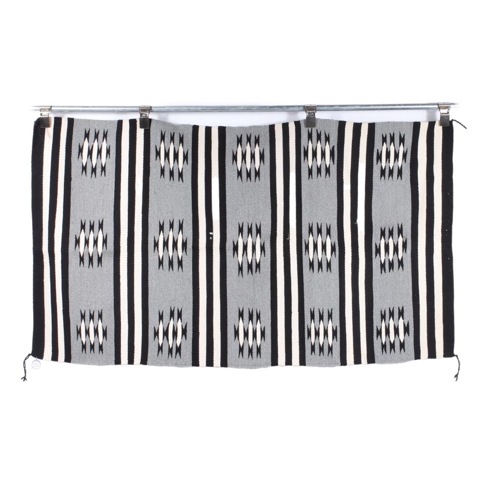 NAVAJO BANDED CHINLE DOUBLE SADDLE BLANKET,