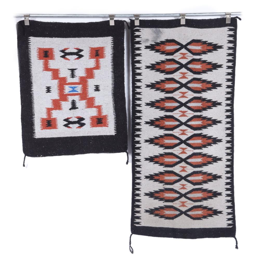 TWO NAVAJO SOUTHWEST STYLE RUG