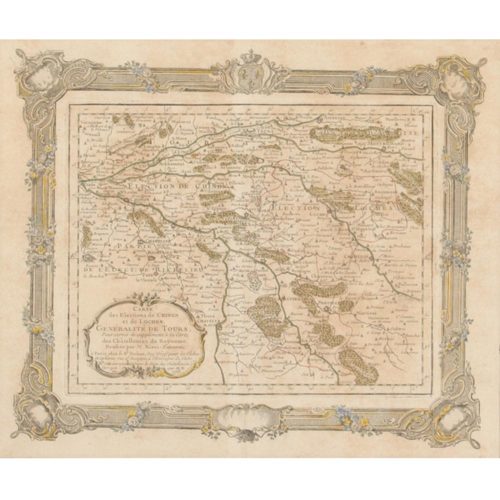 RIZZI-ZANNONI ANTIQUE MAP OF 1766