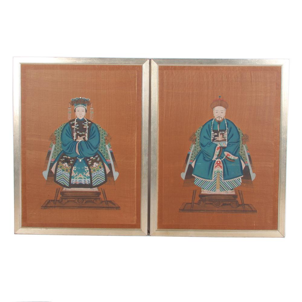 TWO CHINESE ANCESTOR EMPRESS AND