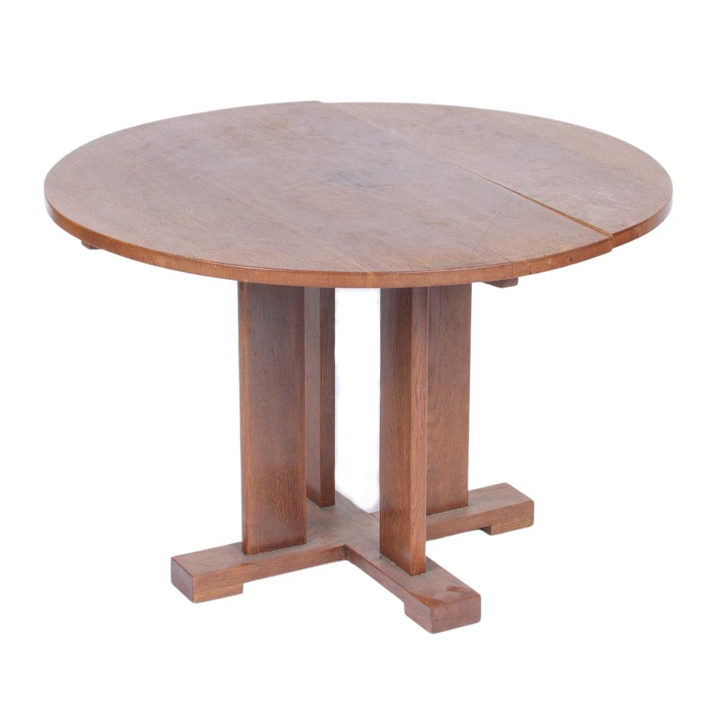 PRAIRIE STYLE MISSION OAK ROUND 2d803e