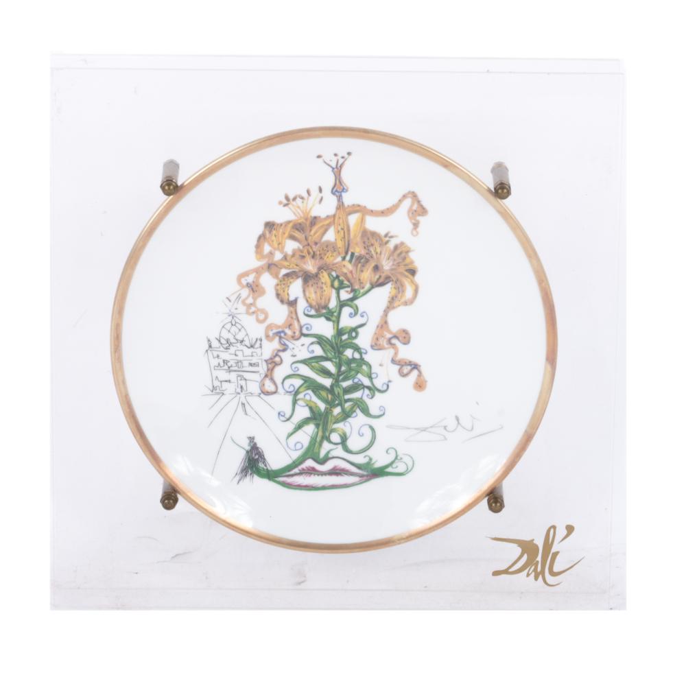 SALVADOR DALI PORCELAIN PLATE  2d806d