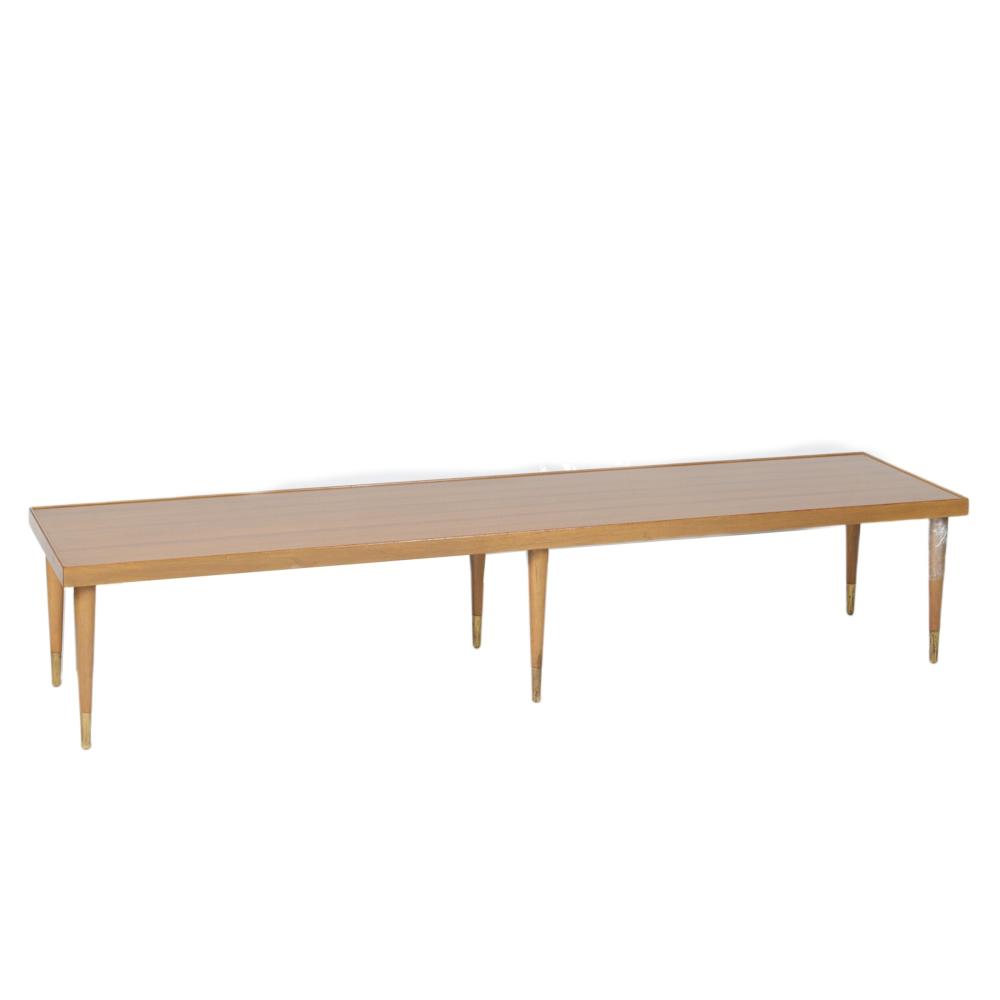 MID CENTURY MODERN MCM BENCH COFFEE 2d8512