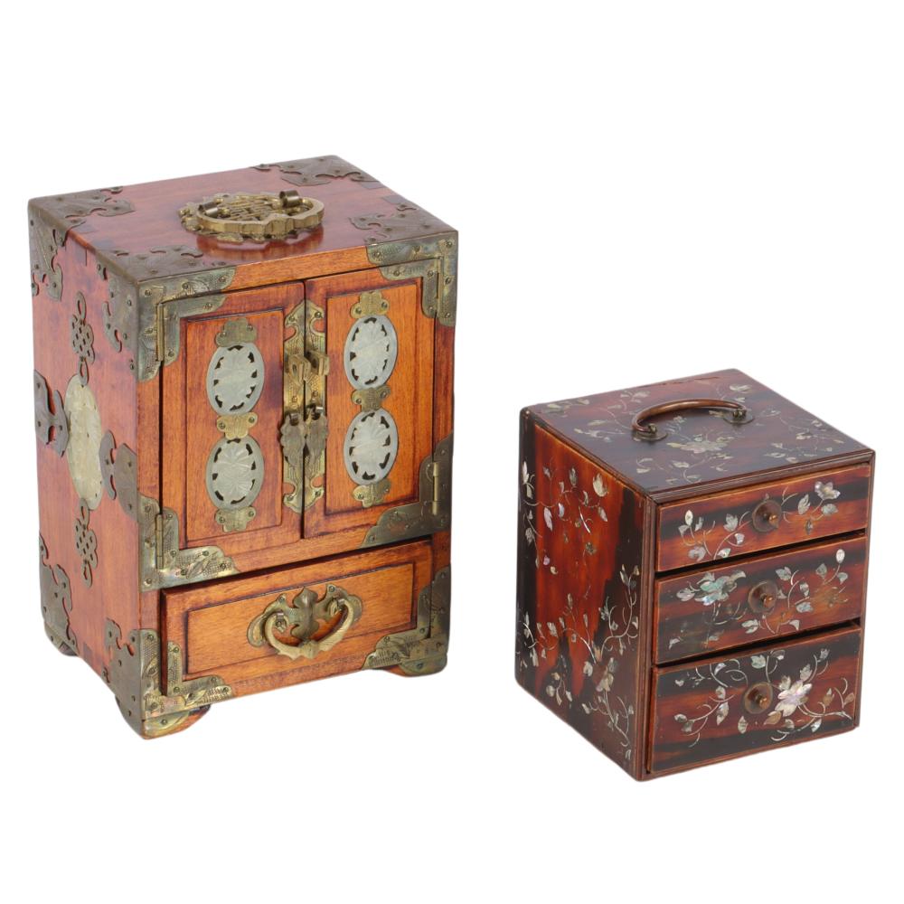 TWO ANTIQUE CHINESE JEWELRY CHESTS 2d8601