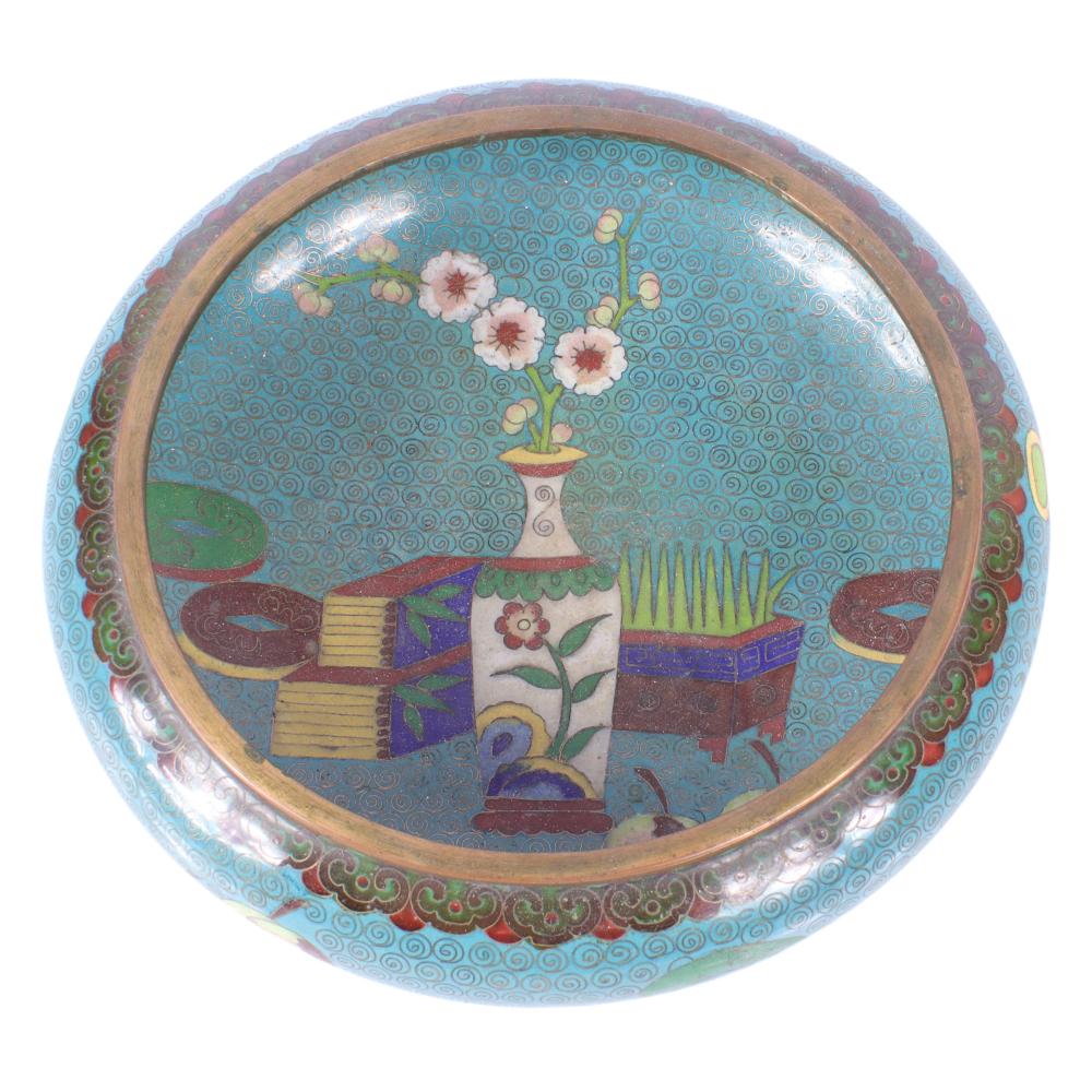 CHINESE BRONZE CLOISONN ENAMEL 2d8665