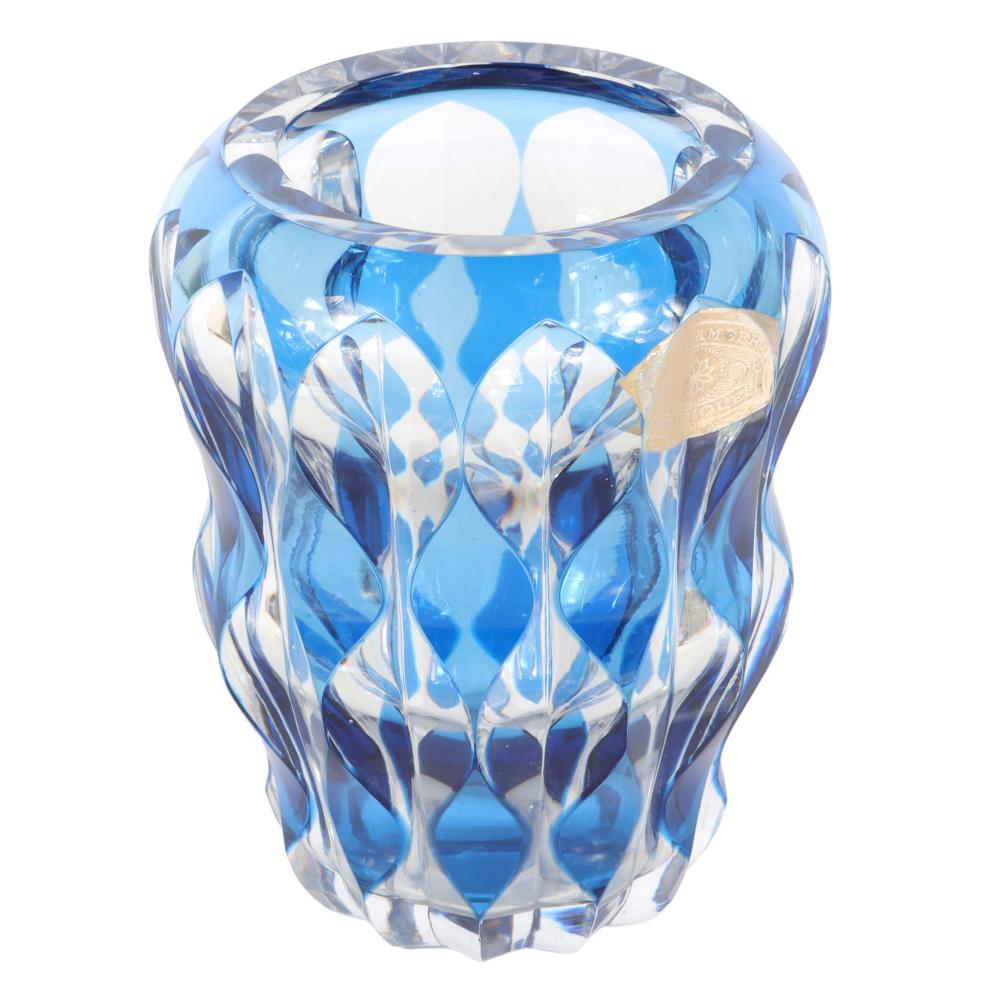 VAL SAINT LAMBERT ART DECO BLUE 2d8679