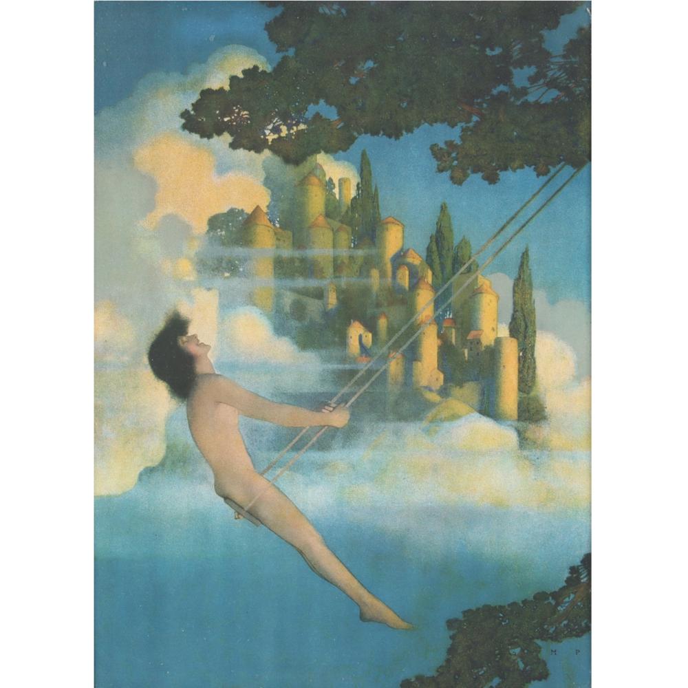 MAXFIELD PARRISH DINKY BIRD LITHOGRAPH  2d867c