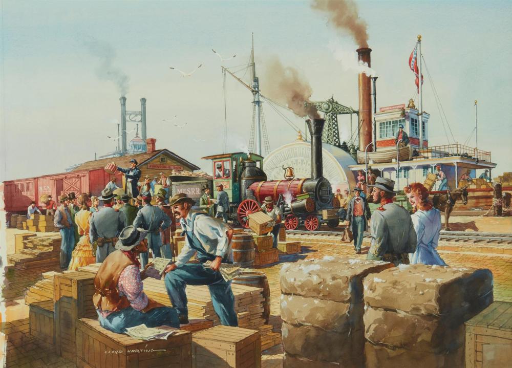 LLOYD HARTING, (1901-1974), STEAMBOAT