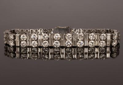 A mid 20th Century diamond bracelet