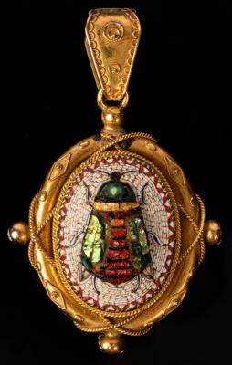 A Victorian micromosaic insect