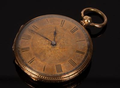 A ladys open faced pocket watch, the
