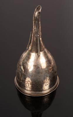 A George III silver wine funnel  2db0a4