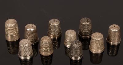 Ten silver thimbles Henry Griffith 2db16d