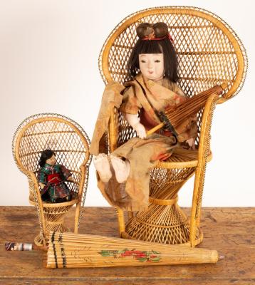 A 1920s Tokimi composition doll with