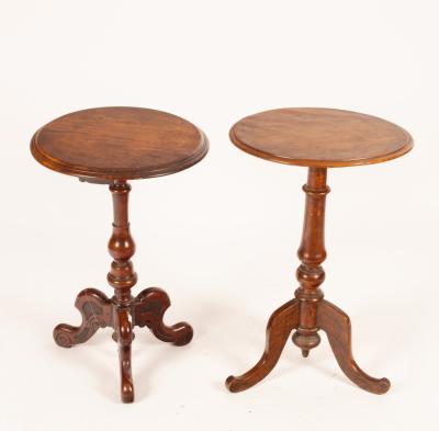 Two 19th Century circular mahogany tables,