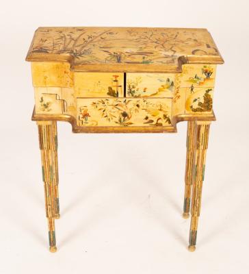 An Edwardian chinoiserie dressing
