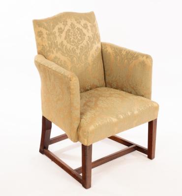 An upholstered armchair, probably