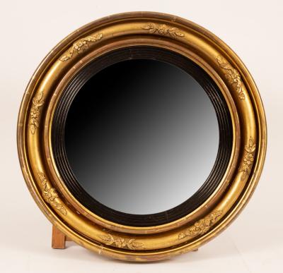 A 19th Century gilt framed convex 2db248