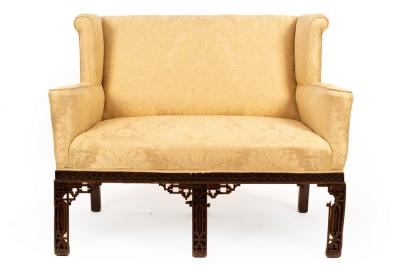 A two seater sofa of Chinese Chippendale 2db282